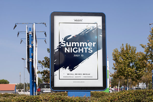 Commercial Post and Panel Sign for Summer Events