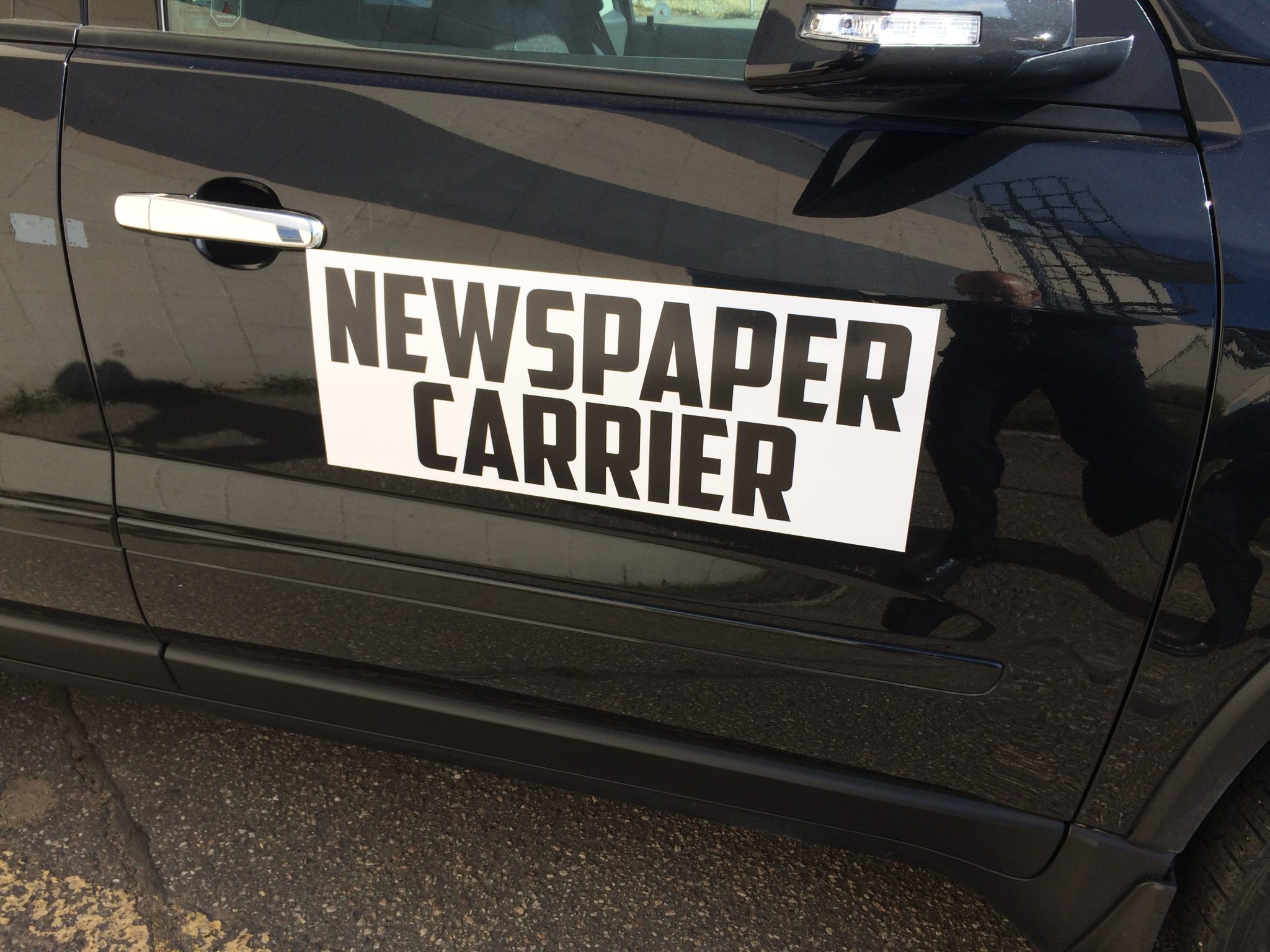 Custom Commercial Car Magnets for Newspaper Carrier