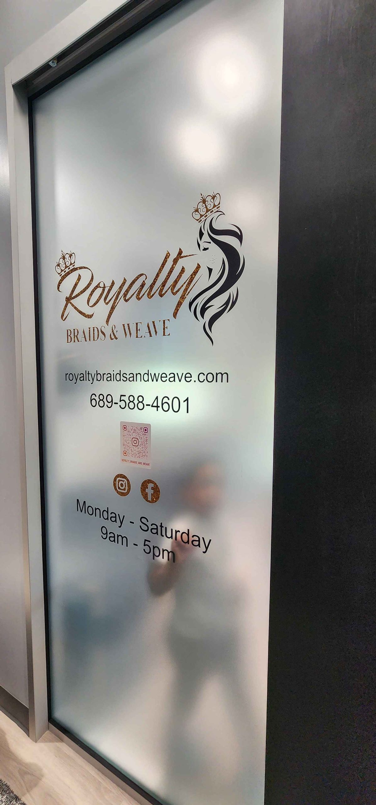 Privacy Frosted Window Film Installation by City Beautiful Signs and Graphics