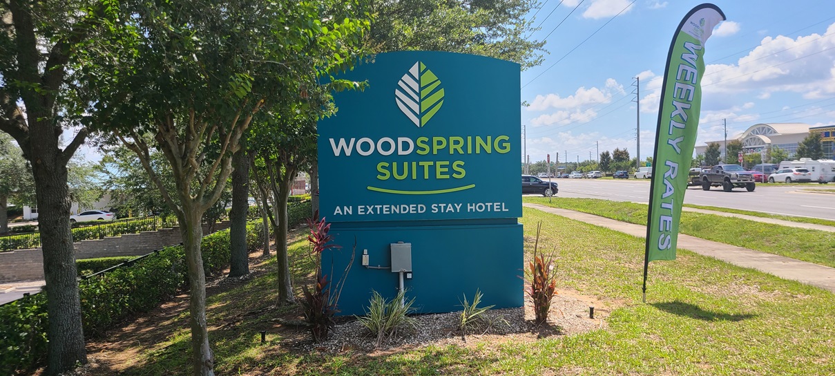 Woodspring Suites Monument Sign